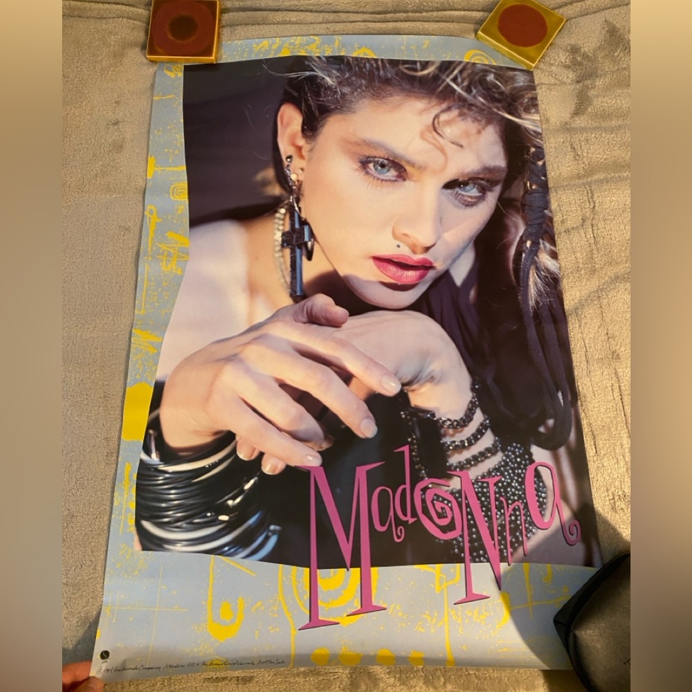 Vintage 1984 Madonna Borderline Promo Poster